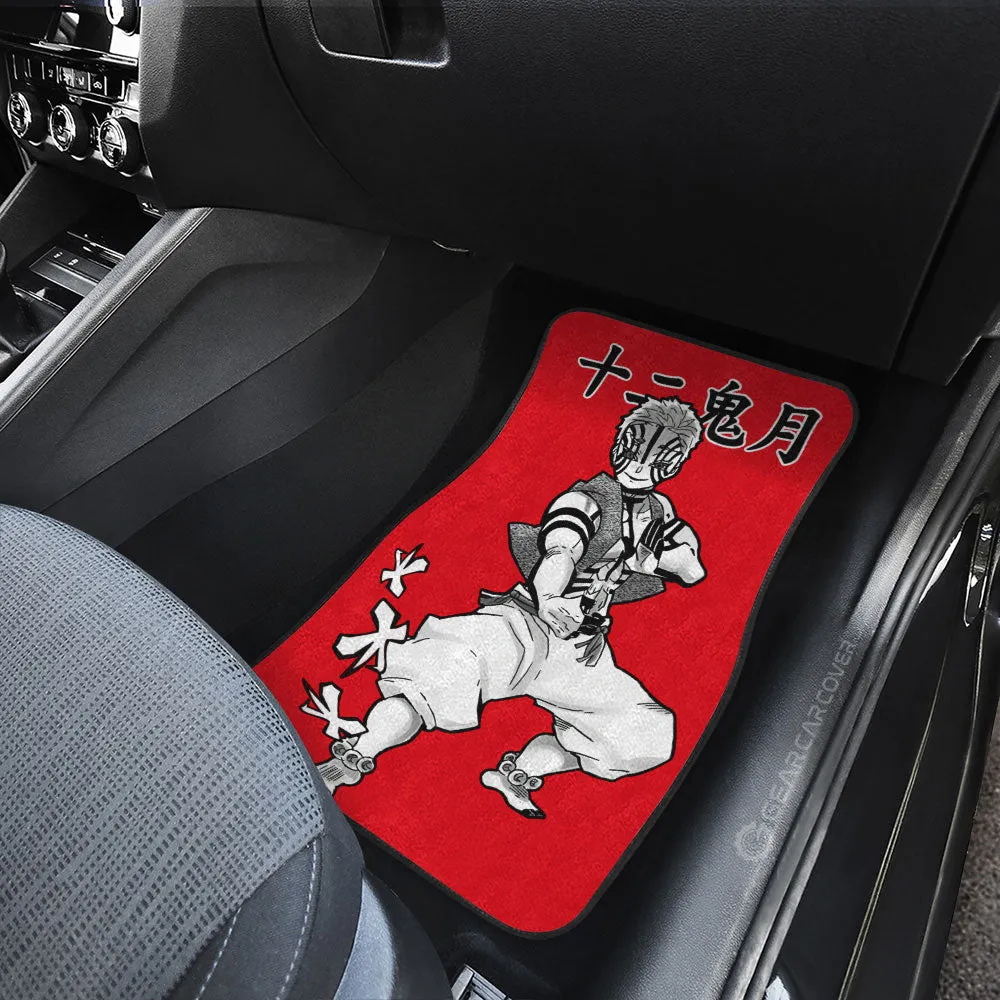 Akaza Car Floor Mats Custom Car Accessories Manga Style For Fans