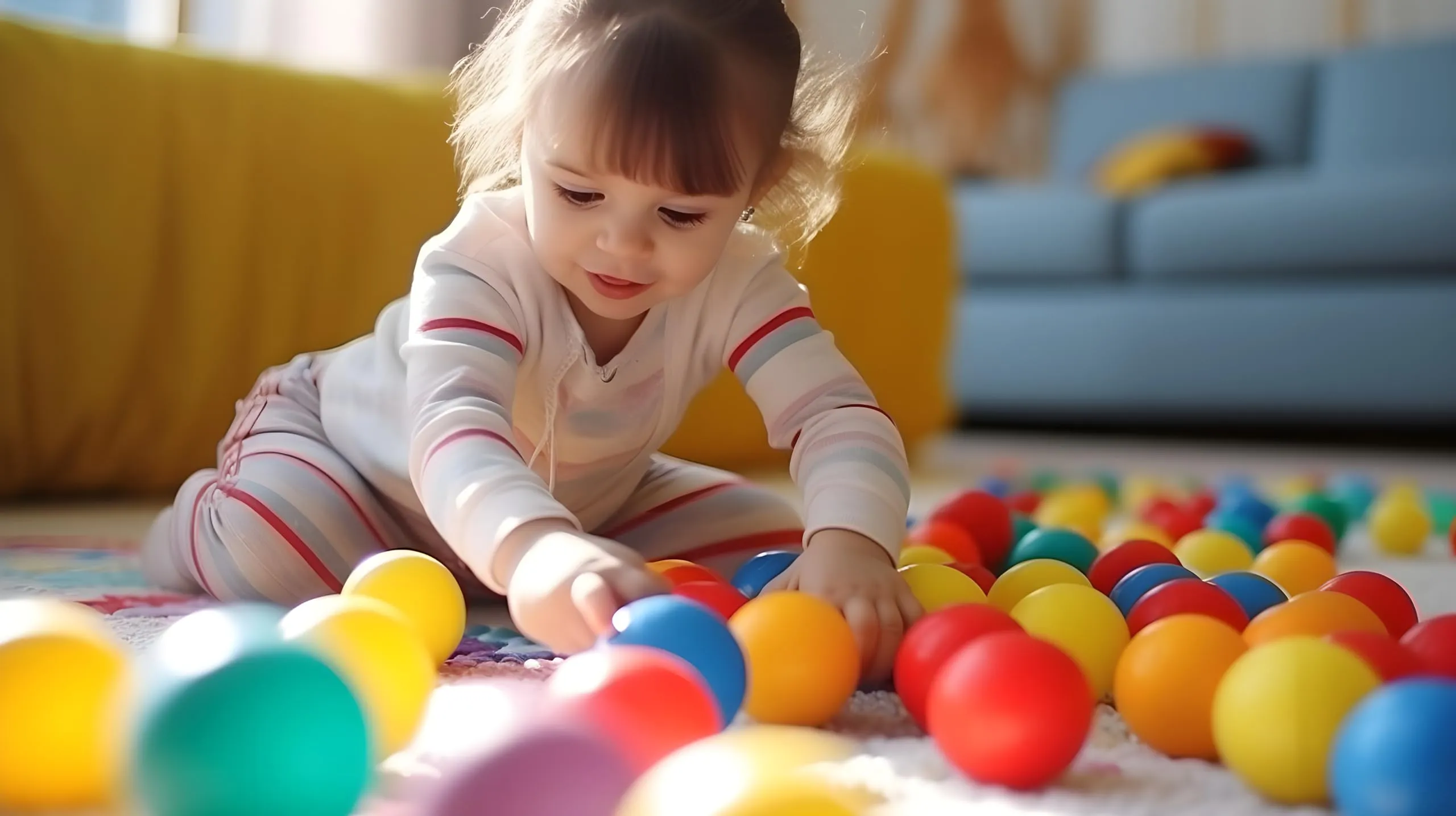 Amazon Brand - Jam & Honey | 50 Plastic Pool Balls 6 cm for Kids | Exercise & Fitness Non-Toxic, Soft and Safe Multicolor