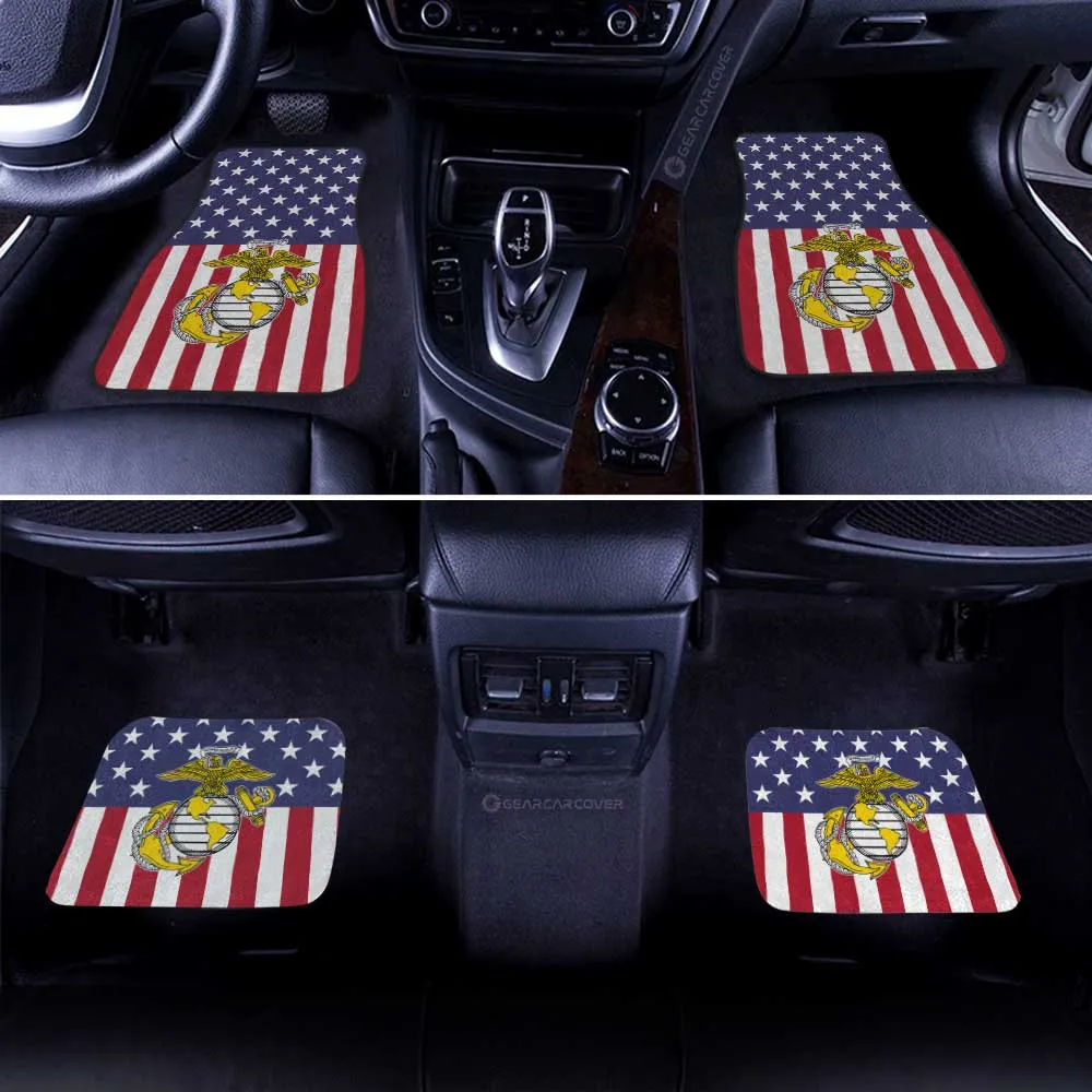 American Flag Military Marine Corps Car Floor Mats Custom Car Accessories