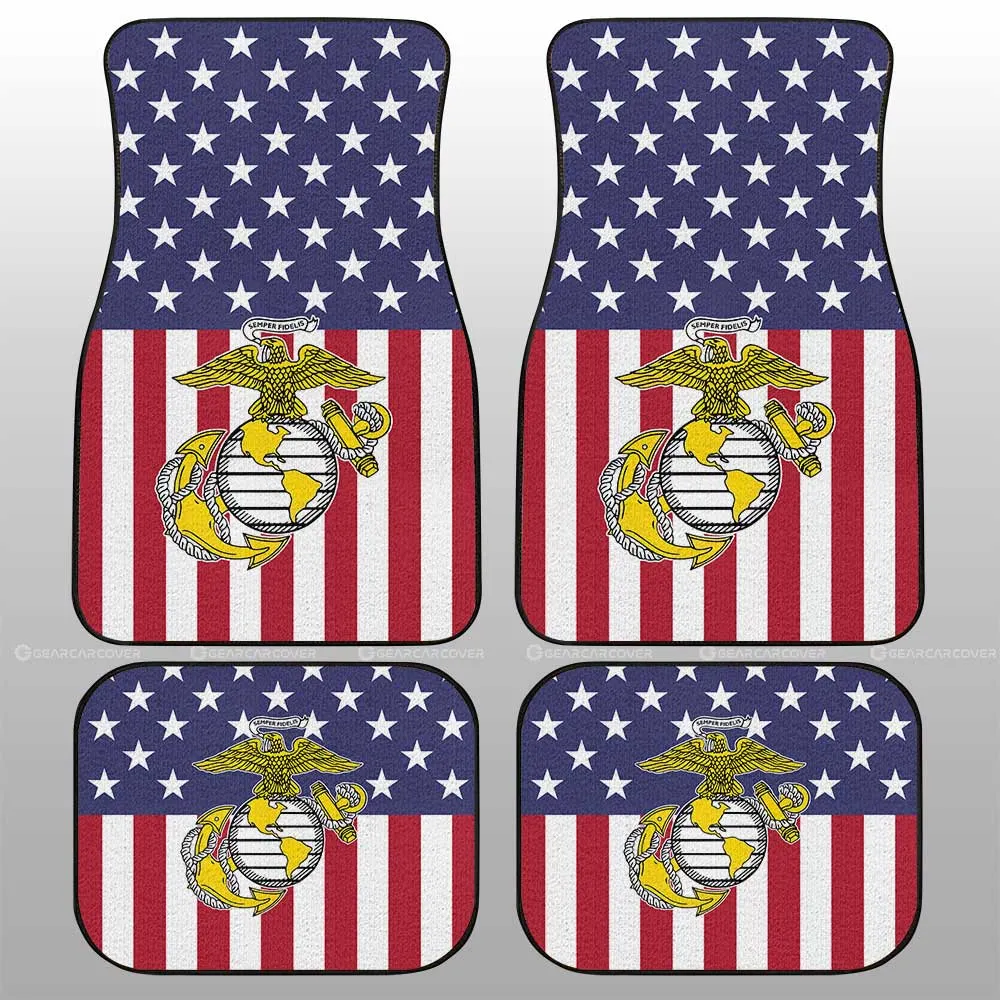 American Flag Military Marine Corps Car Floor Mats Custom Car Accessories