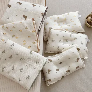 Animal Print Baby Blanket and Pillow Set