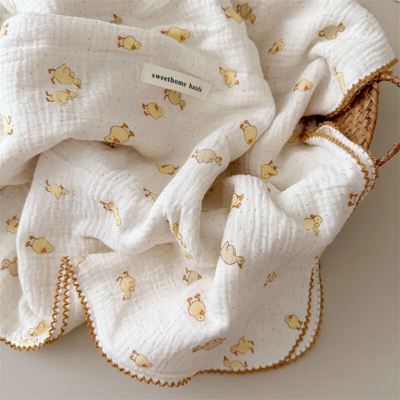 Animal Print Baby Blanket and Pillow Set