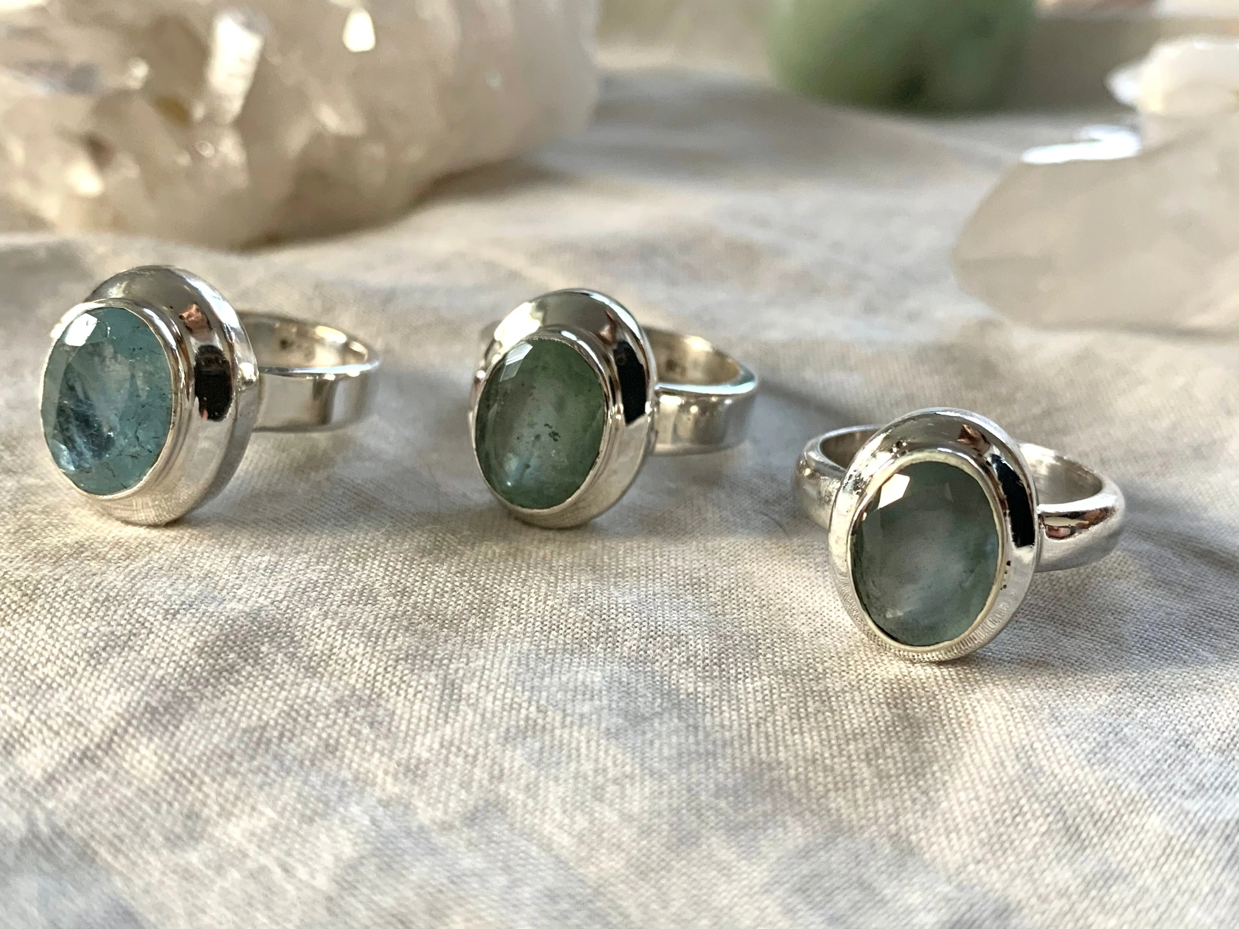 Aquamarine Ansley Ring - Reg. Oval