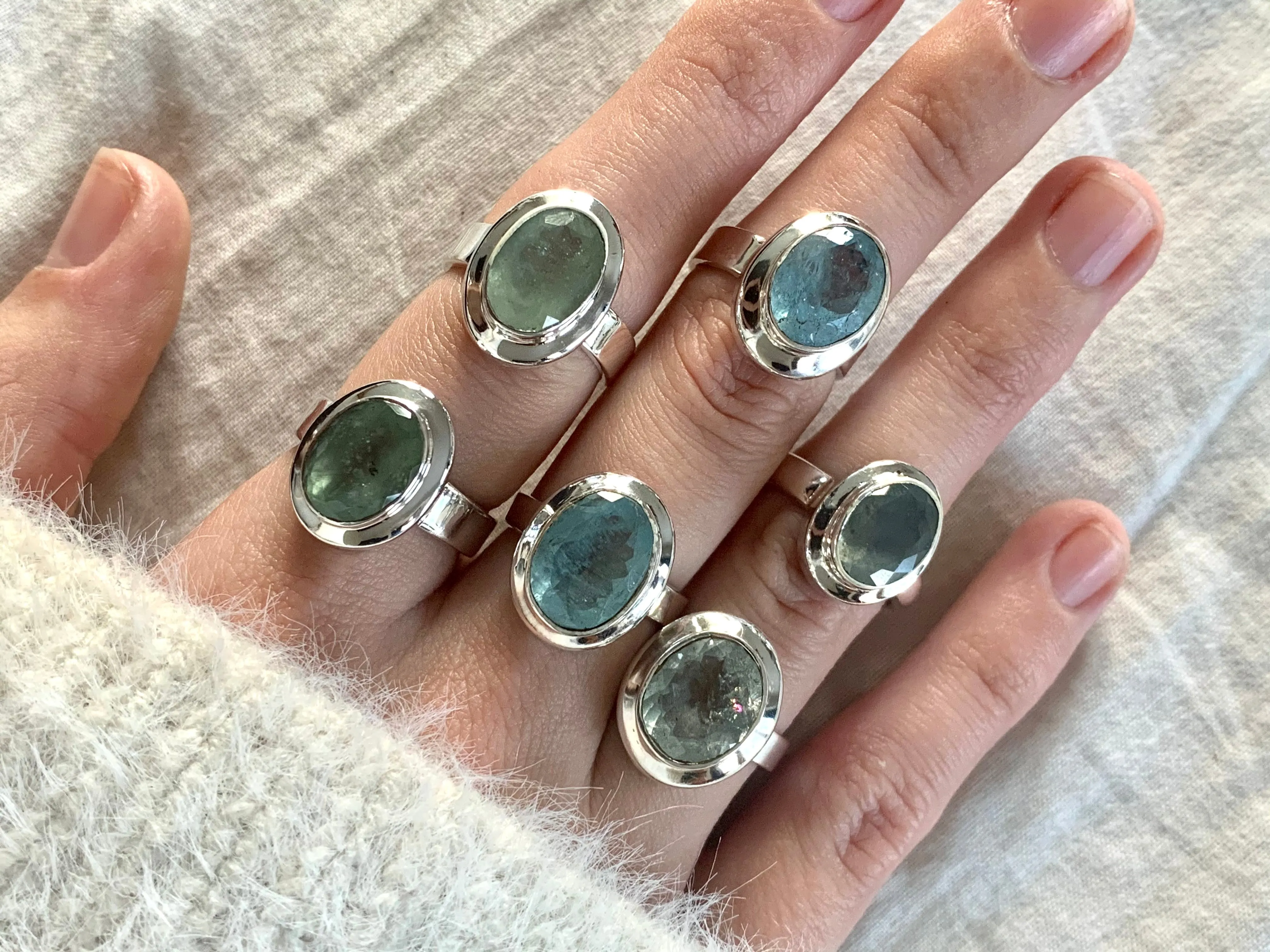 Aquamarine Ansley Ring - Reg. Oval