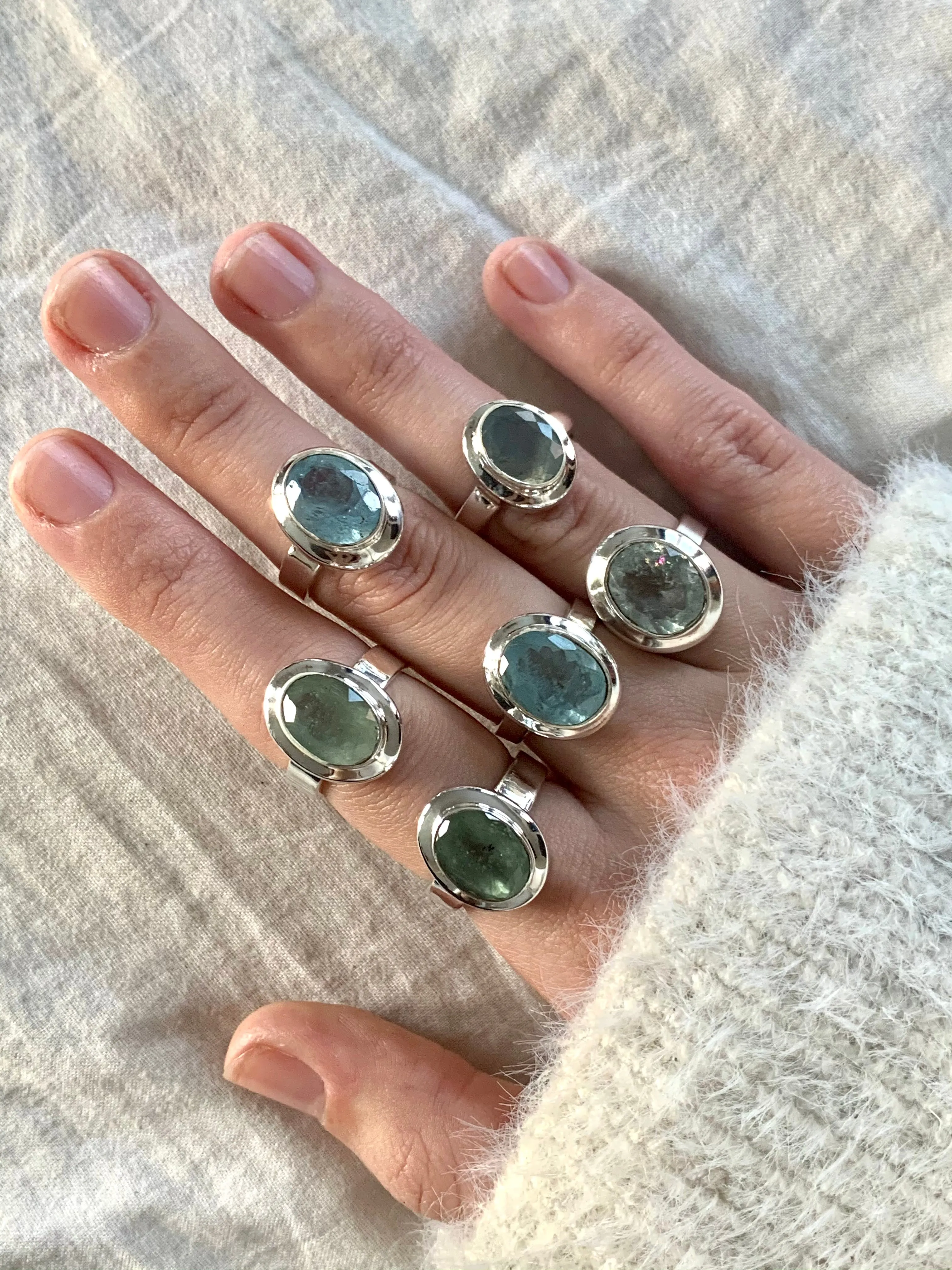 Aquamarine Ansley Ring - Reg. Oval