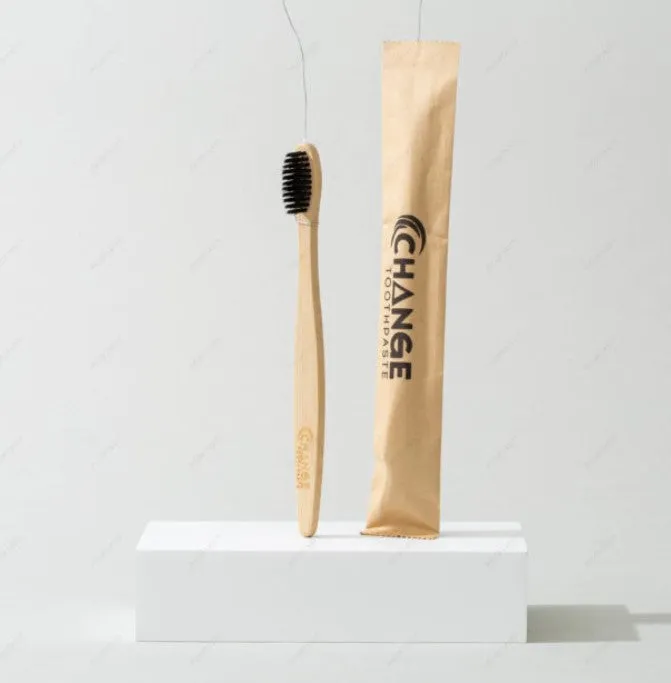 Bamboo Toothbrushes by Change Toothpaste