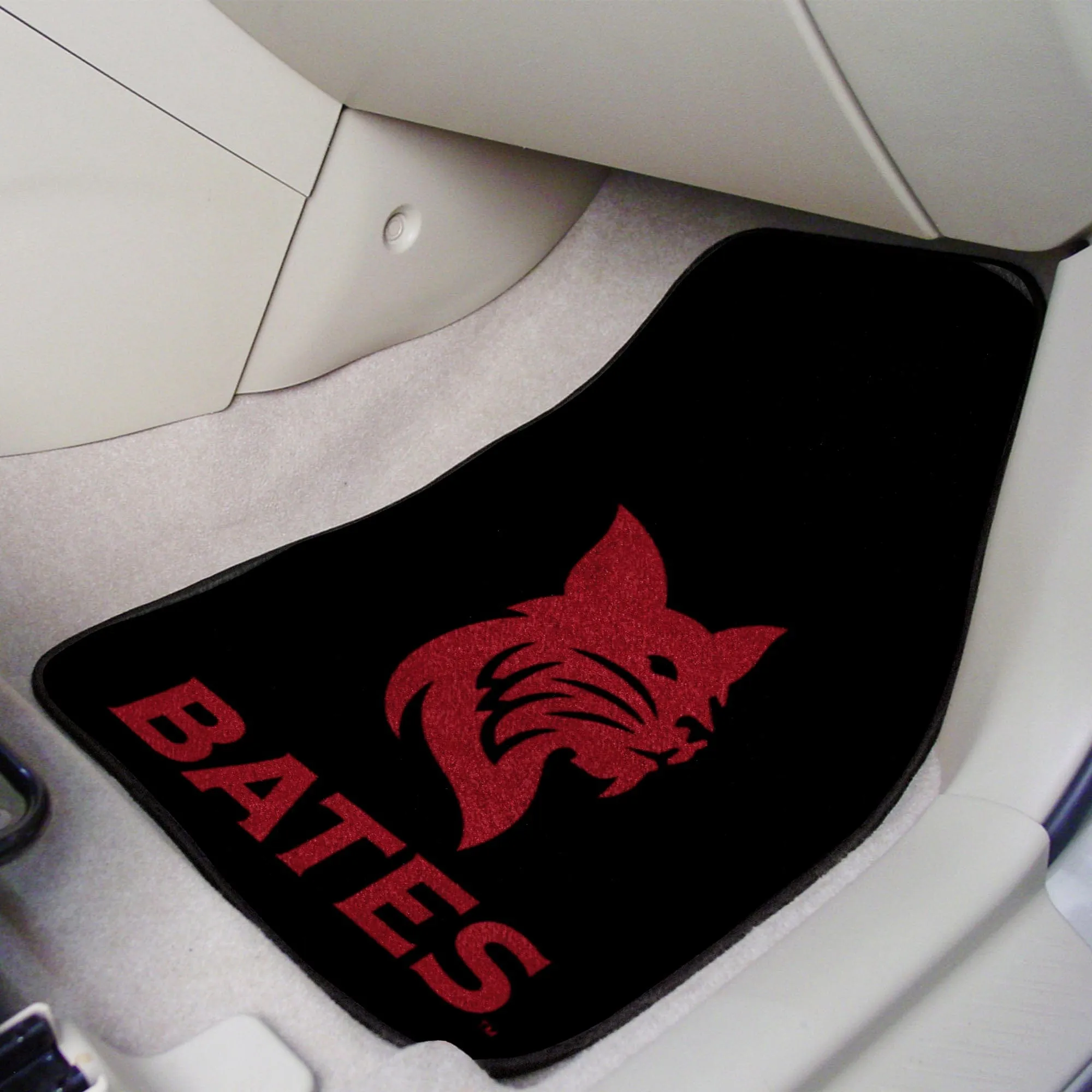Bates College Bobcats Front Carpet Car Mat Set - 2 Pieces