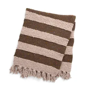 Bernat Let's Stripe it Cozy Knit Throw