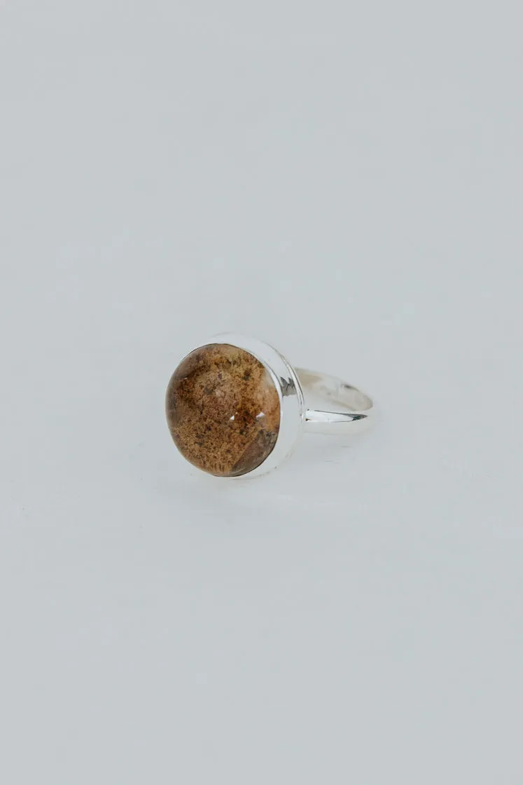 Bezel Set Rings - Chlorite Quartz