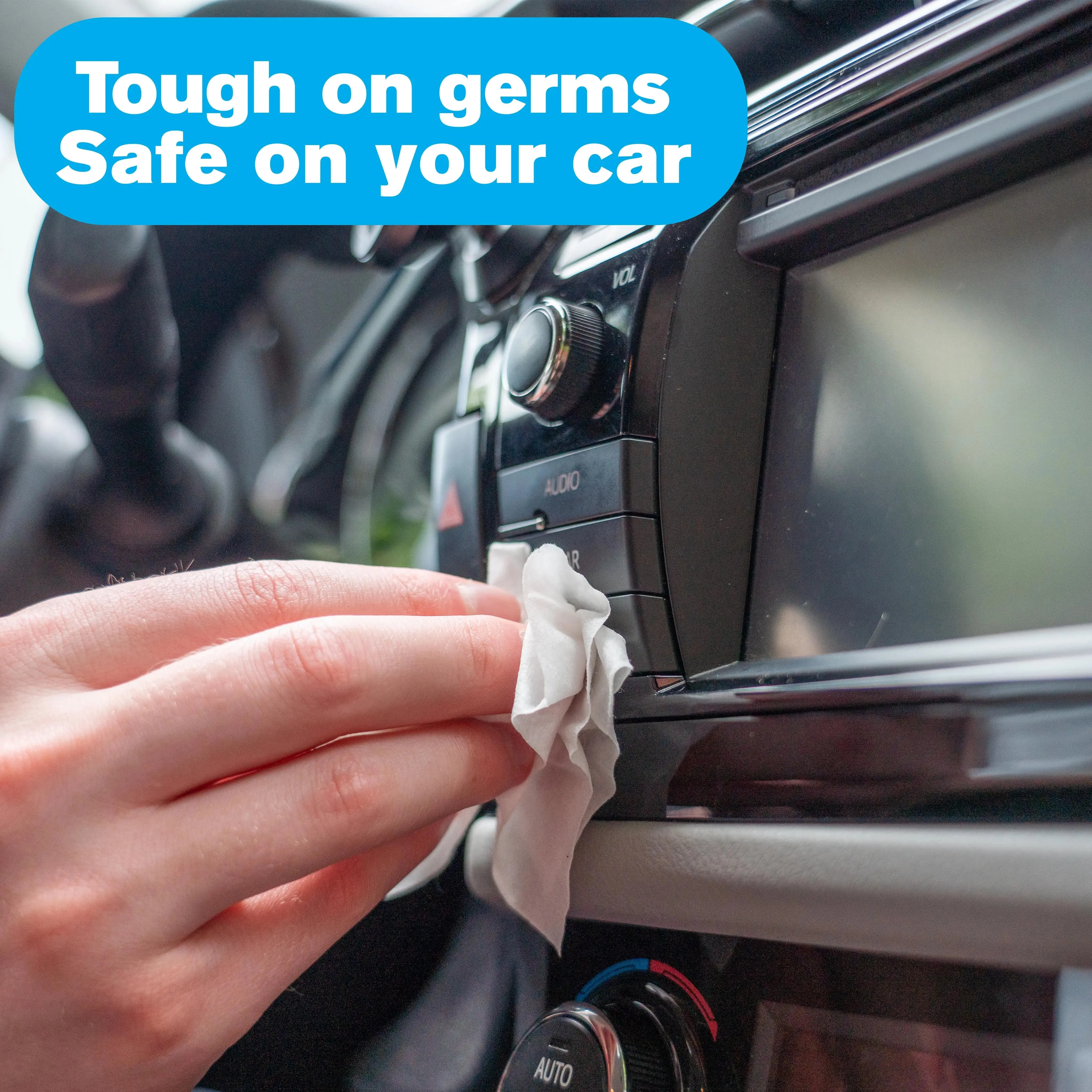 Car Wipes (25 ct.) To-Go Cleaning Wipes for Car Interiors