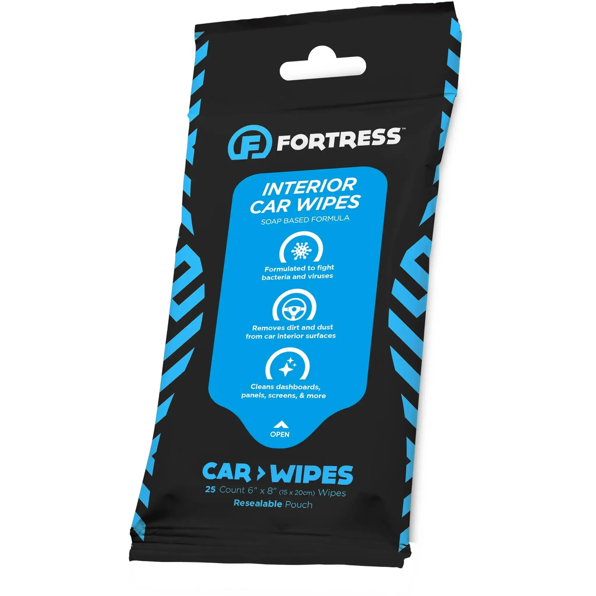 Car Wipes (25 ct.) To-Go Cleaning Wipes for Car Interiors