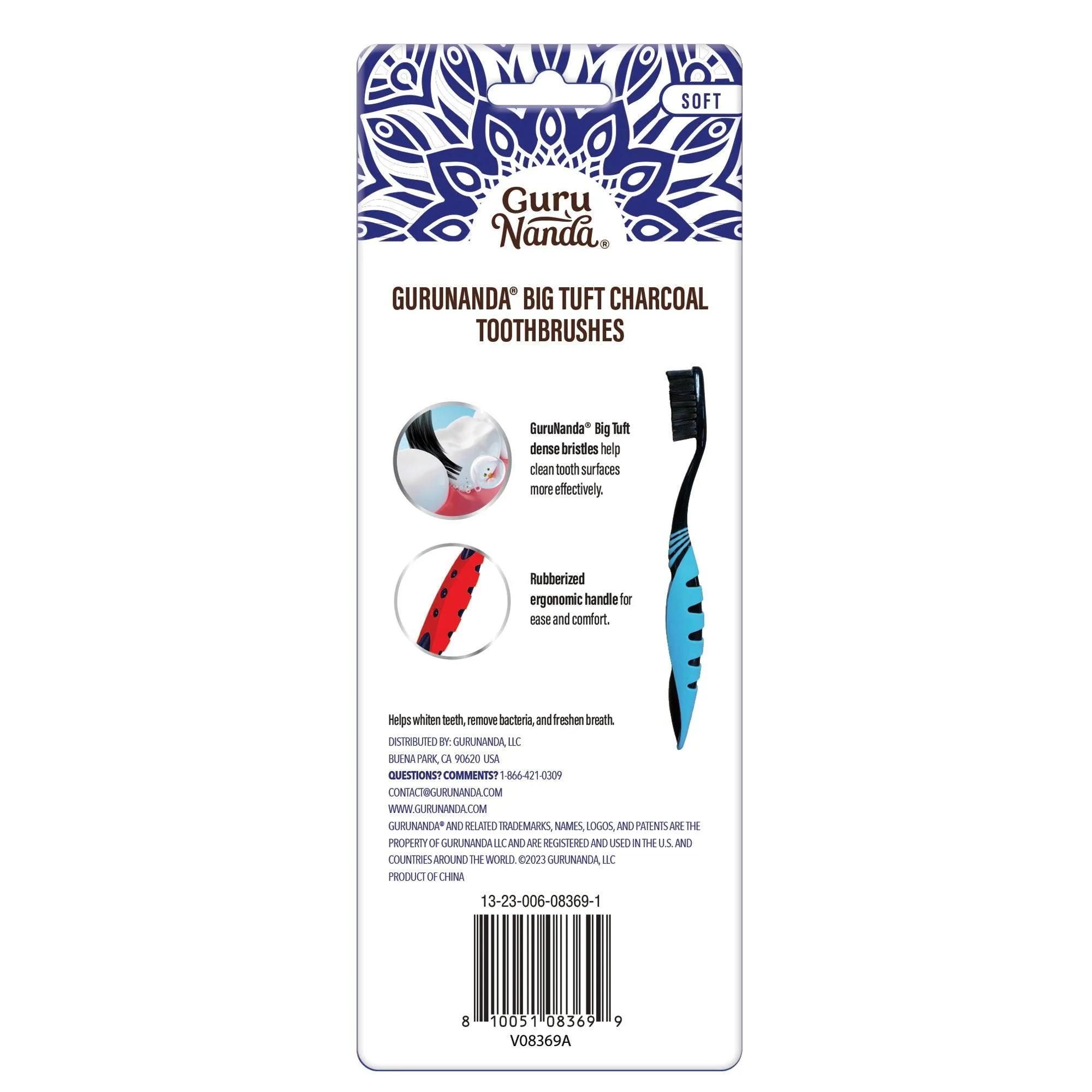 Charcoal Infused Toothbrushes (6 Count)