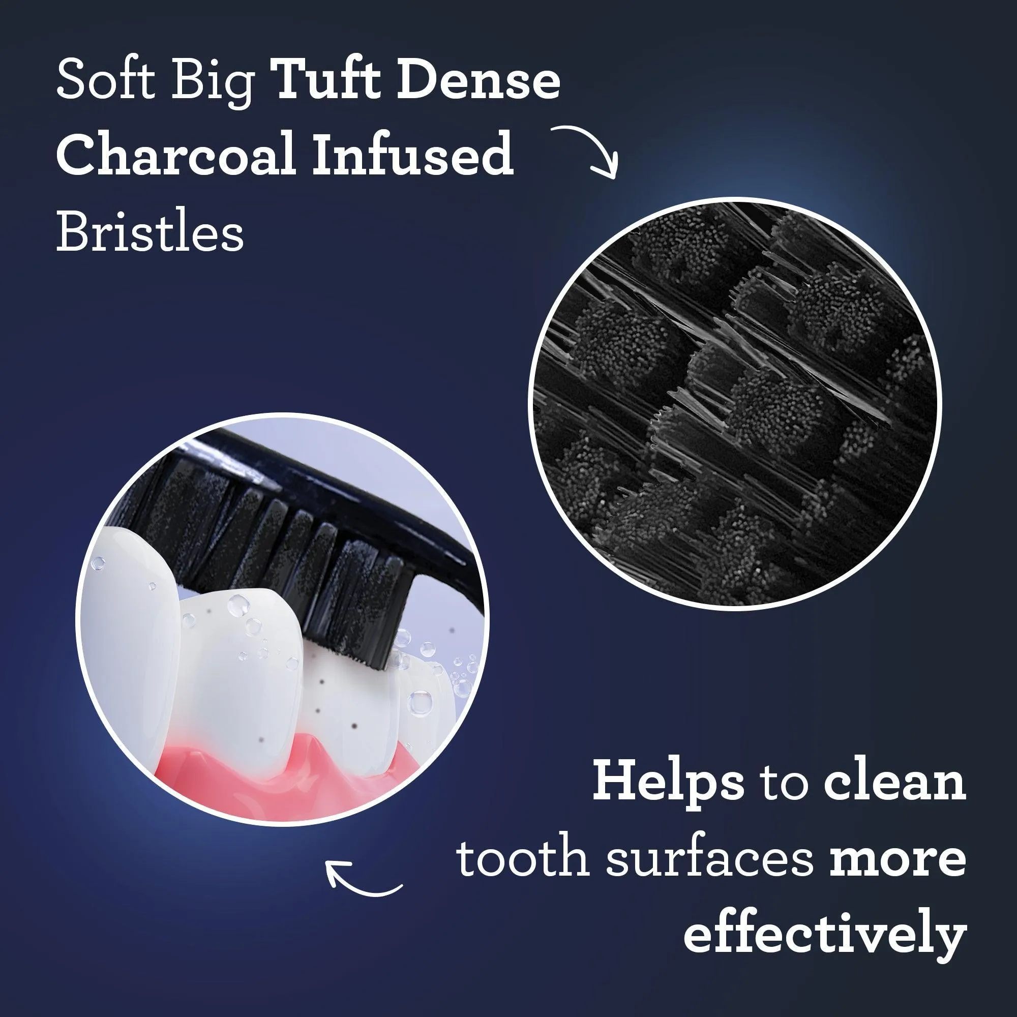 Charcoal Infused Toothbrushes (6 Count)