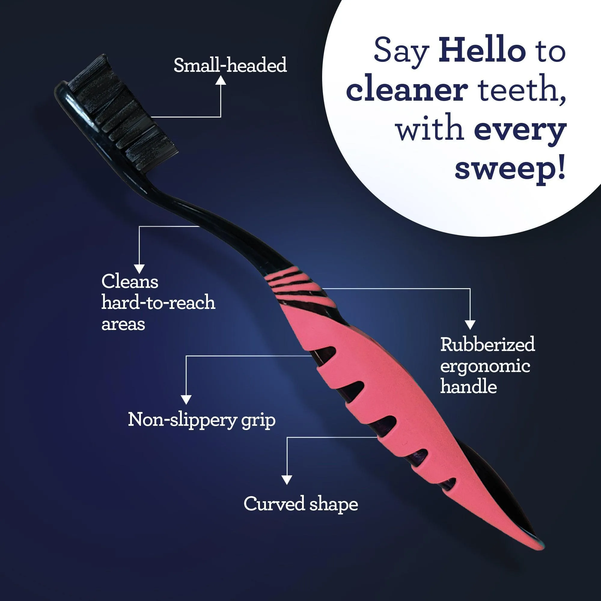 Charcoal Infused Toothbrushes (6 Count)
