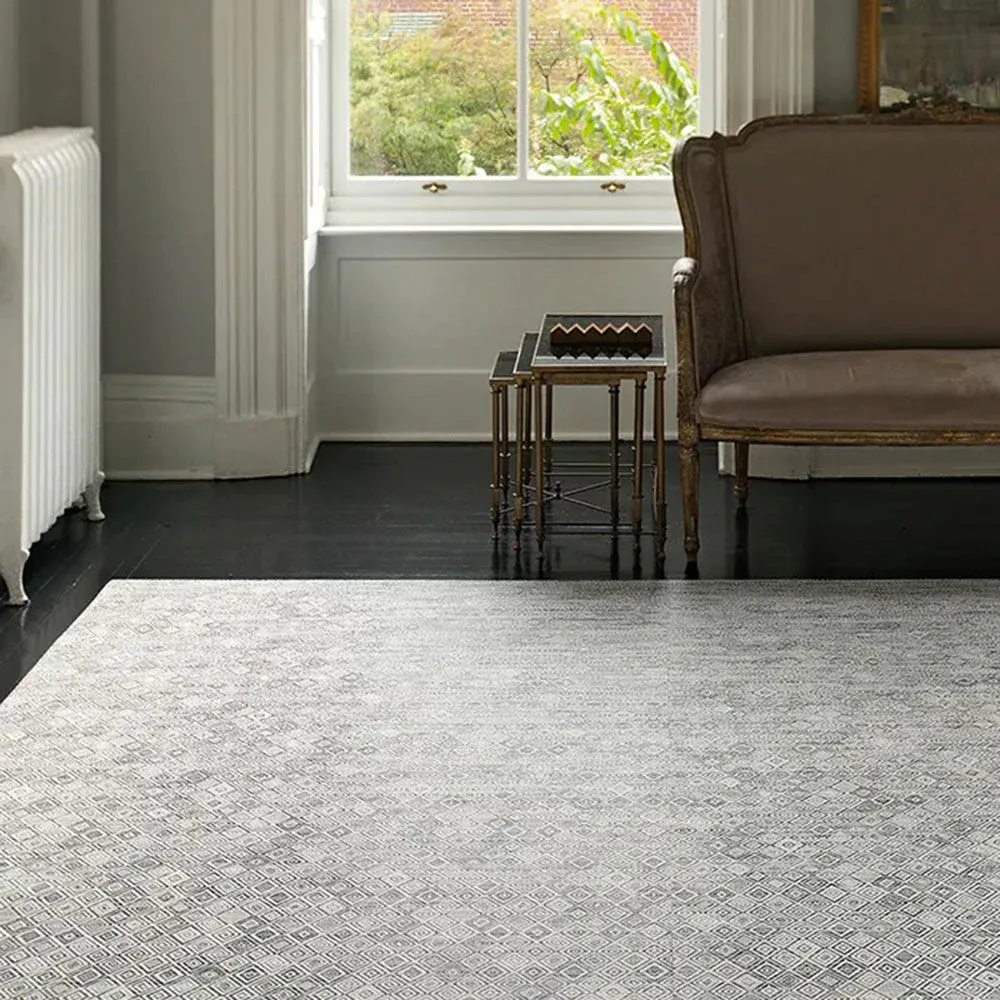 chilewich | woven floormat 244x305cm (96x120") | mosaic white   black