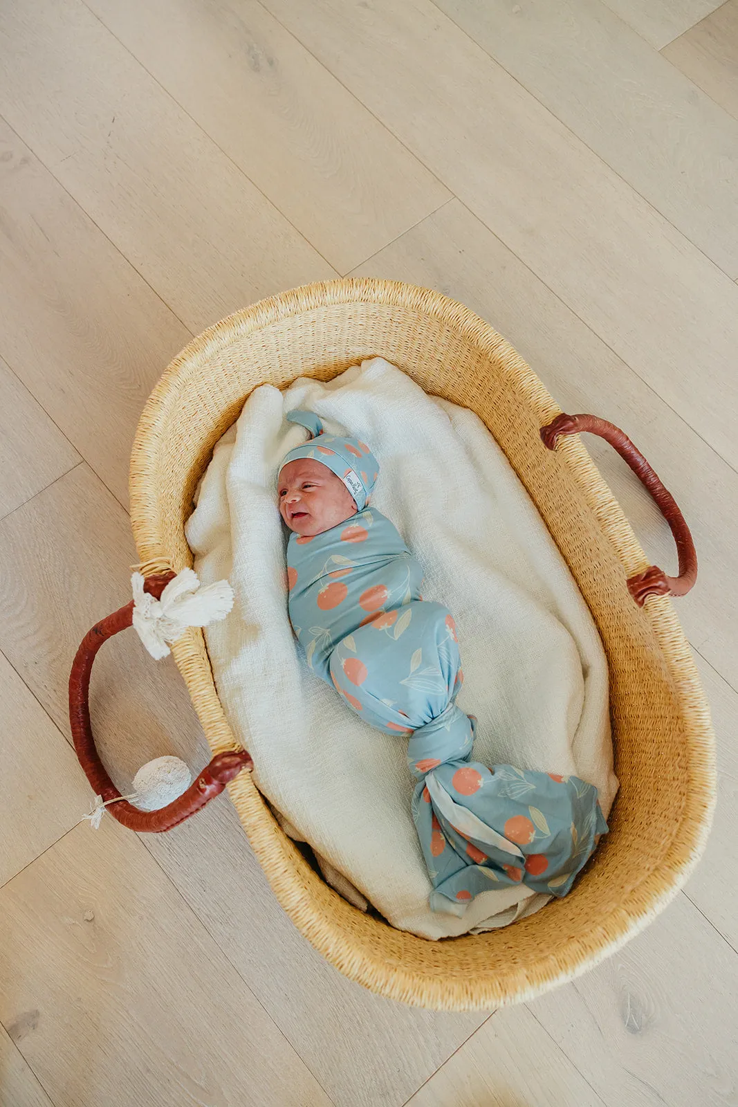 Copper Pearl Knit Swaddle Blanket | Clementine
