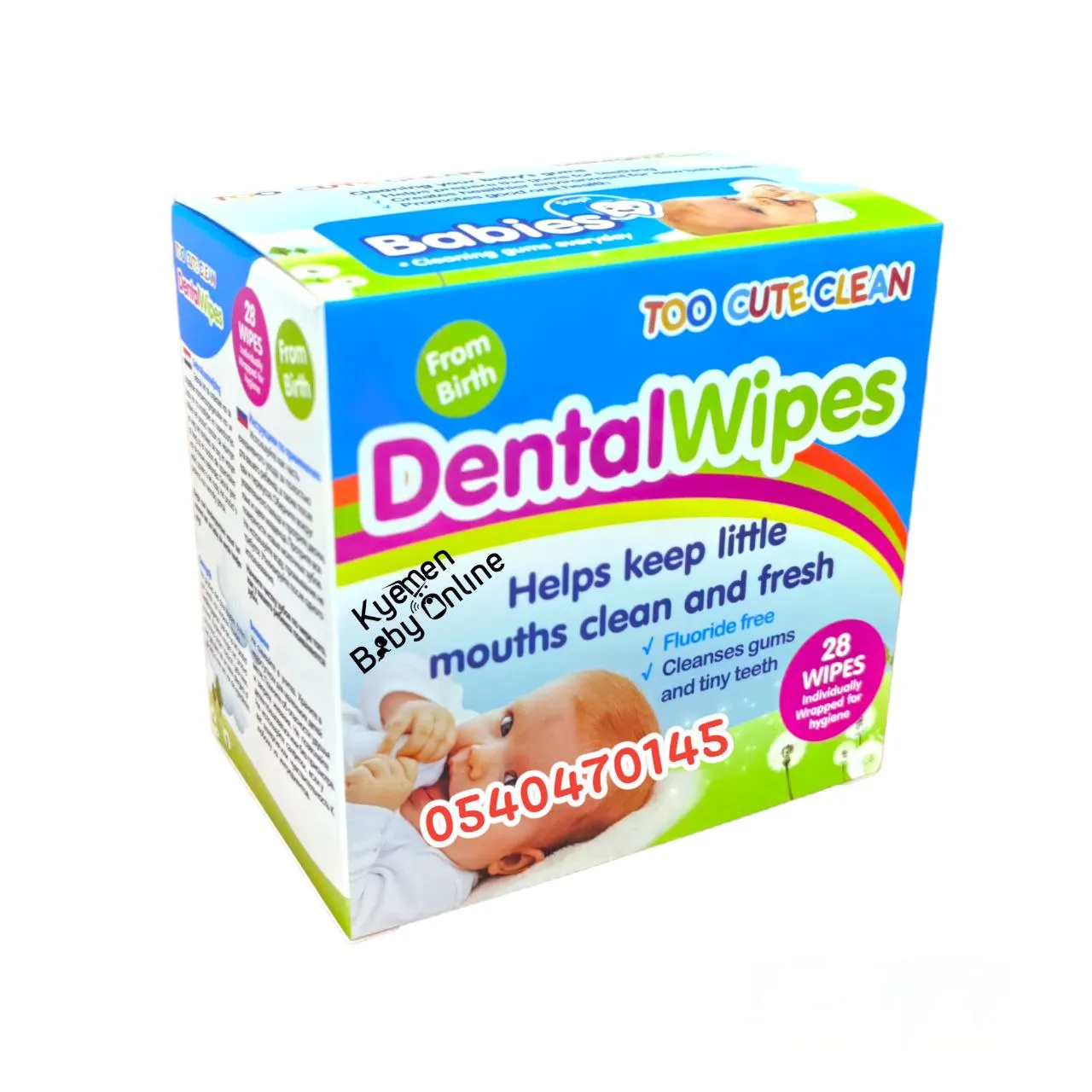 Dental / Oral Wipes (Too Cute Clean)