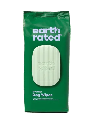 Earth Rated Grooming Wipes Lavender 100ct