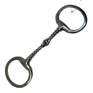 Eggbutt Corkscrew Snaffle in Stainess Steel - 5"