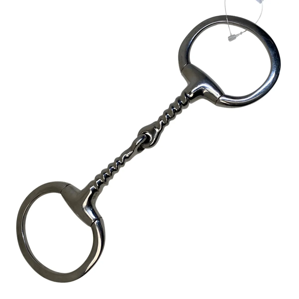 Eggbutt Corkscrew Snaffle in Stainess Steel - 5"