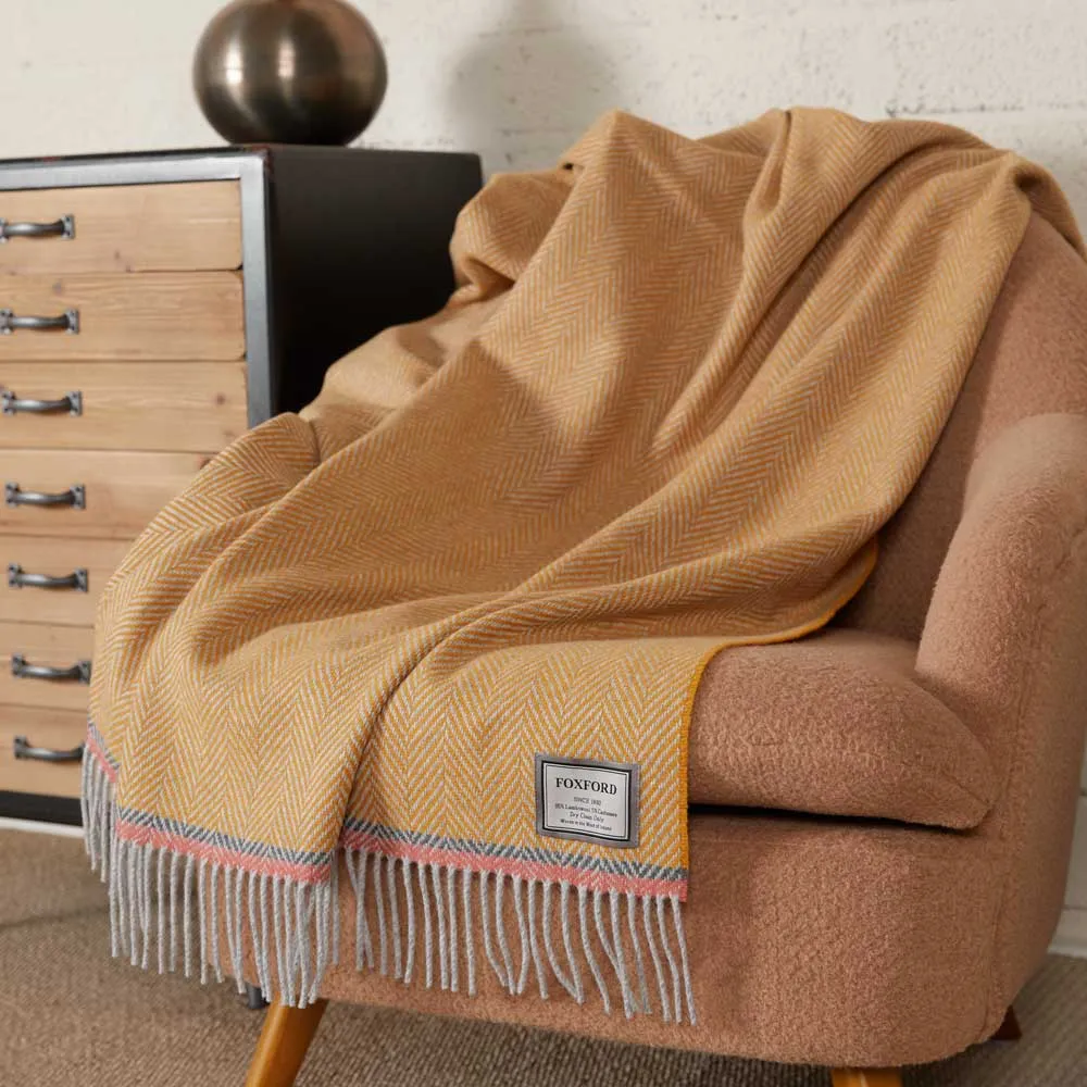 Foxford Cashmere Lambswool Throw | Moy