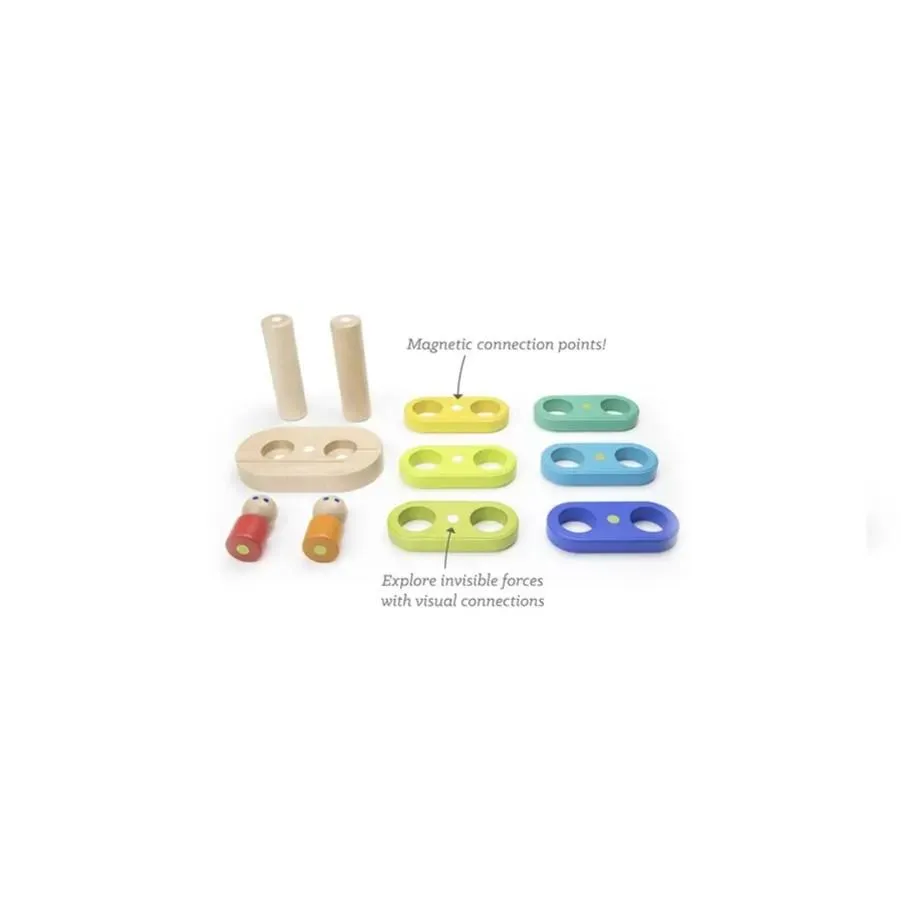 Magnetic Wooden Floating Stacker
