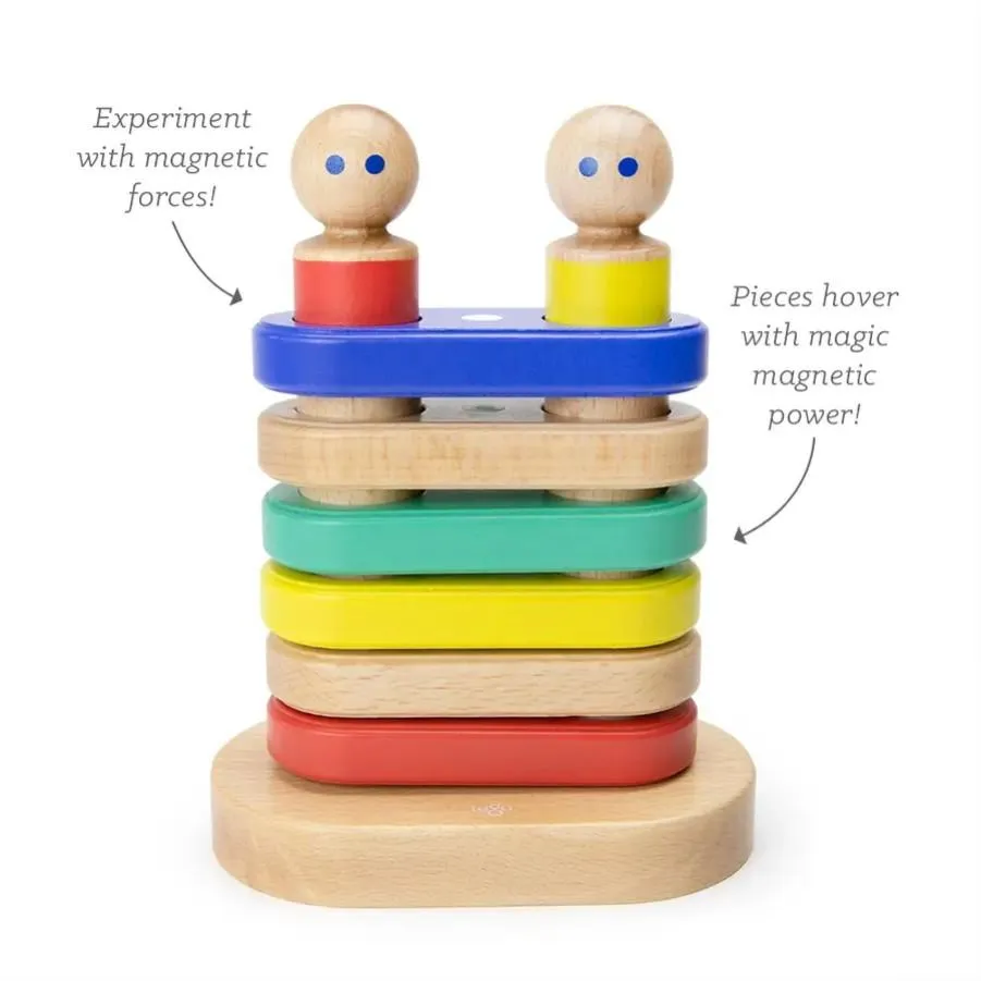 Magnetic Wooden Floating Stacker