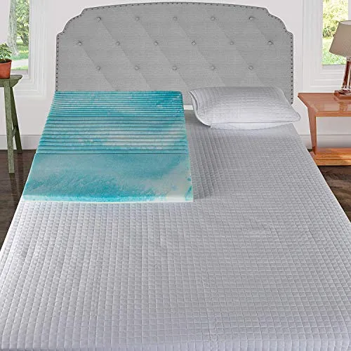 METRON-Hybrid high Slant Gel Memory Foam Double Comfort Bed Wedge Pillow Sleeping Acid Reflux Post Surgeries Leg Elevation