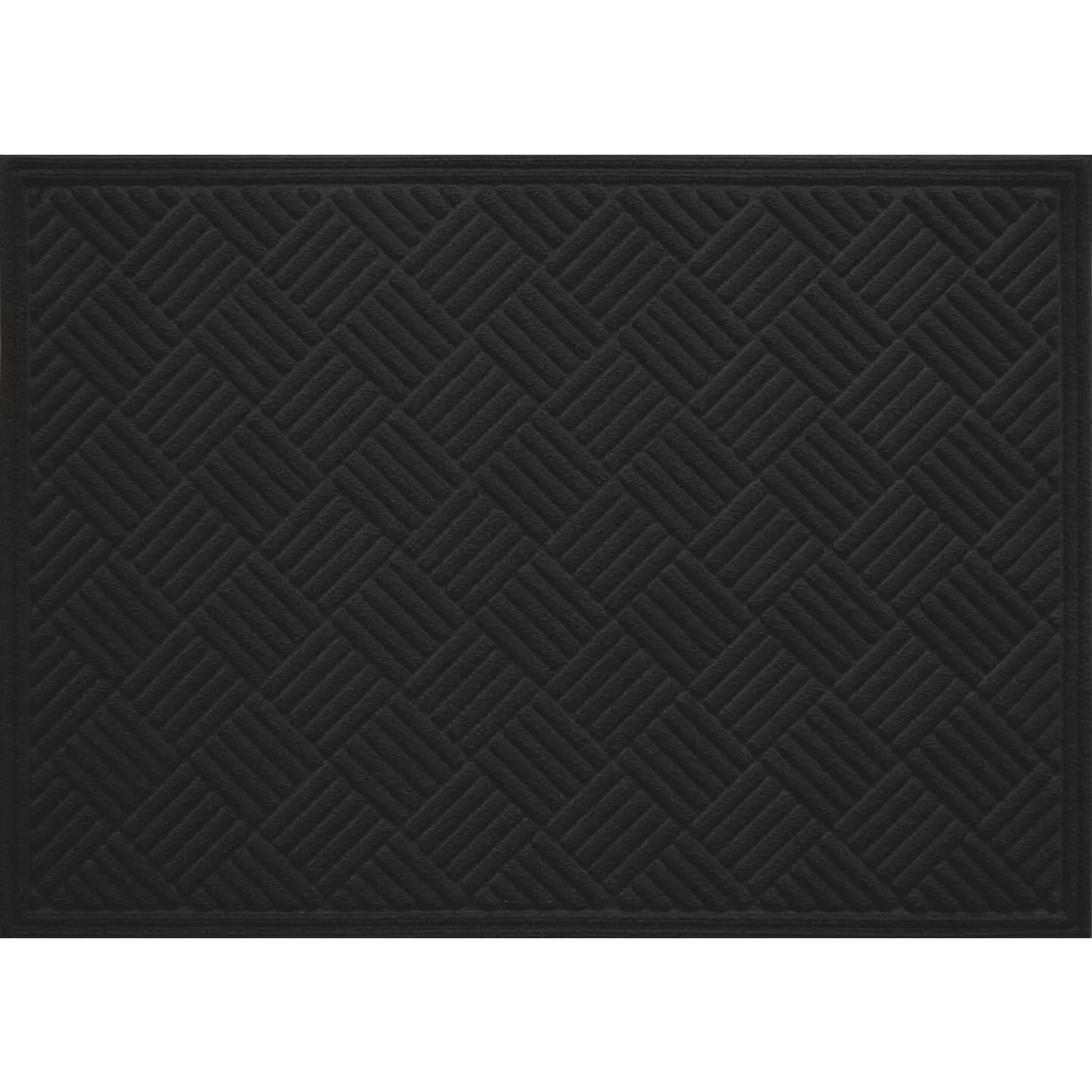 Multy Home Contours 3 Ft. x 4 Ft. Black Carpet Utility Floor Mat, Indoor/Outdoor