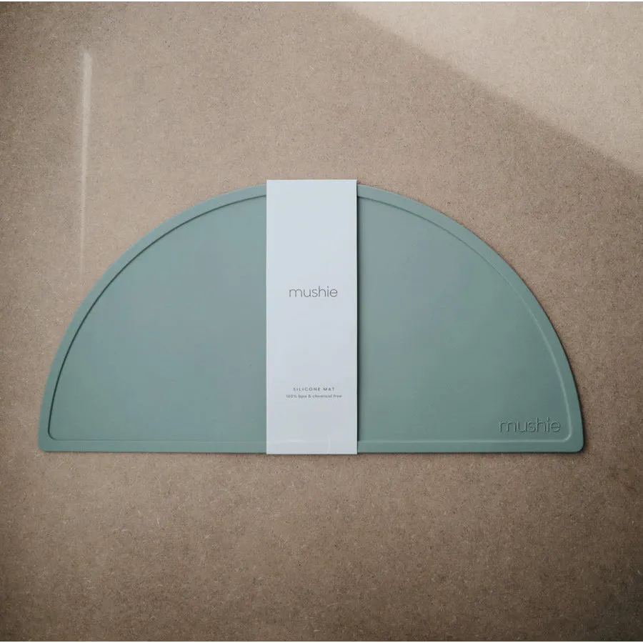 Mushie Silicone Place Mat Cambridge Blue