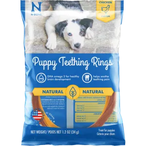 N-Bone Puppy Teething Rings Chicken Flavor Dog Treats