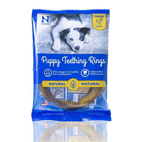 NPIC N-Bone Puppy Teething Ring in Chicken