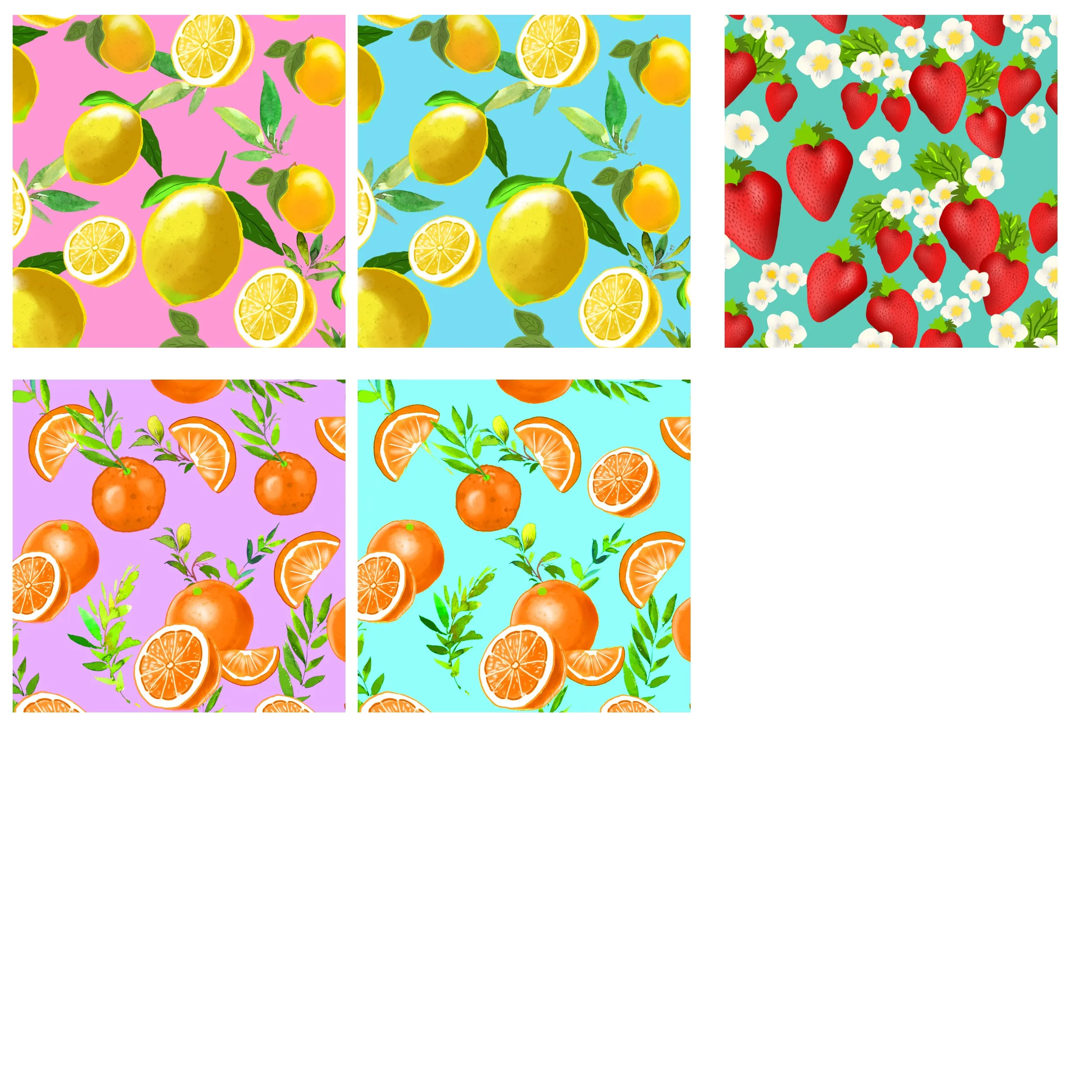 Personalised Pet ID Tag - Cartoon Summer Fruits
