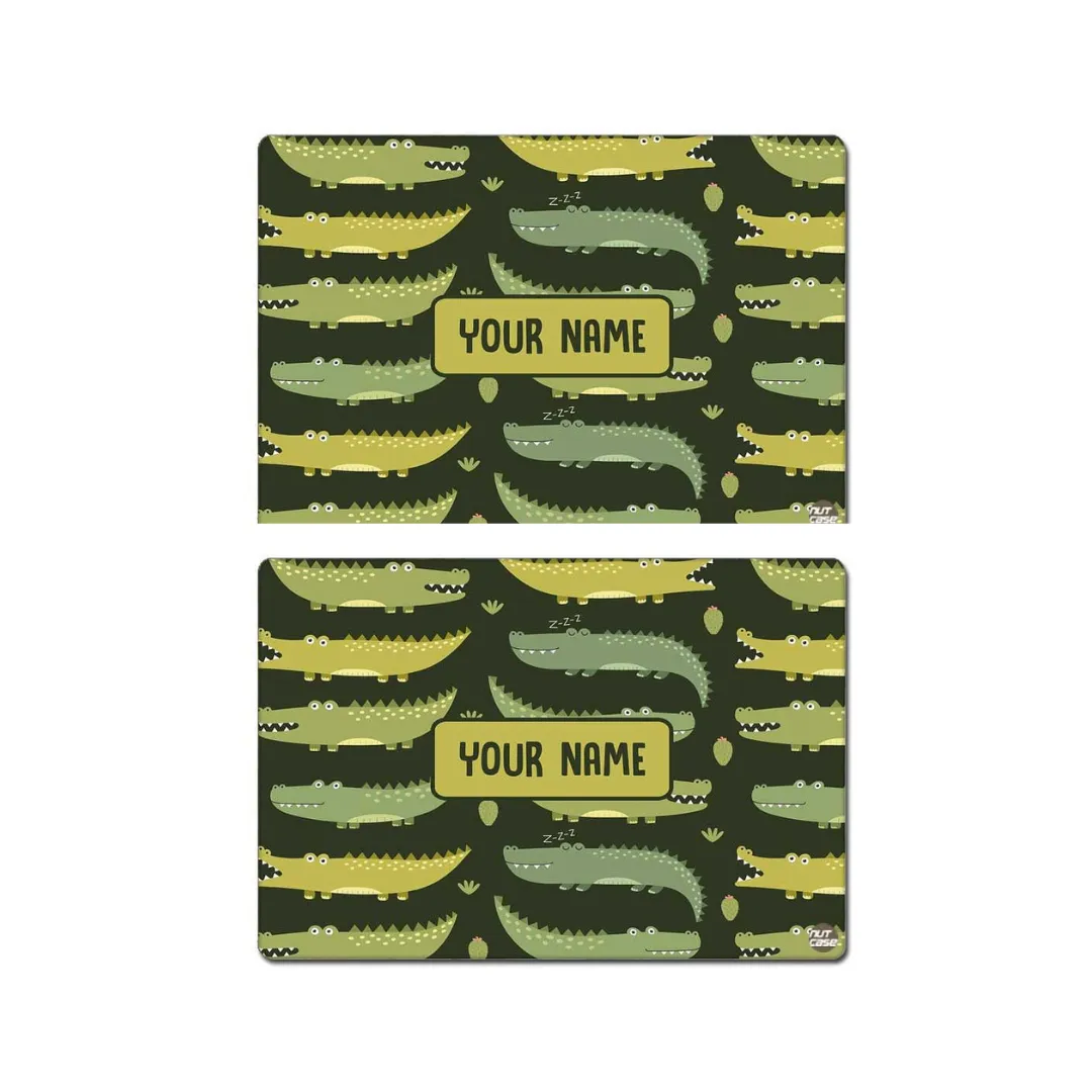 Personalized Return Gifts for Birthday Party Custom Placemats - Crocodile