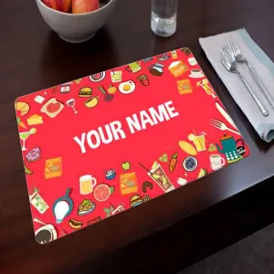 Placemats Personalised for Dining Table Unique Birthday Return Gift Ideas - Snacks
