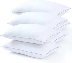 Premium Egyptian Cotton Bed Pillows Suitable for Back and Side Sleepers