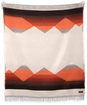 Sackcloth & Ashes - Mountain Sunset Recycled Wool Throw Blanket