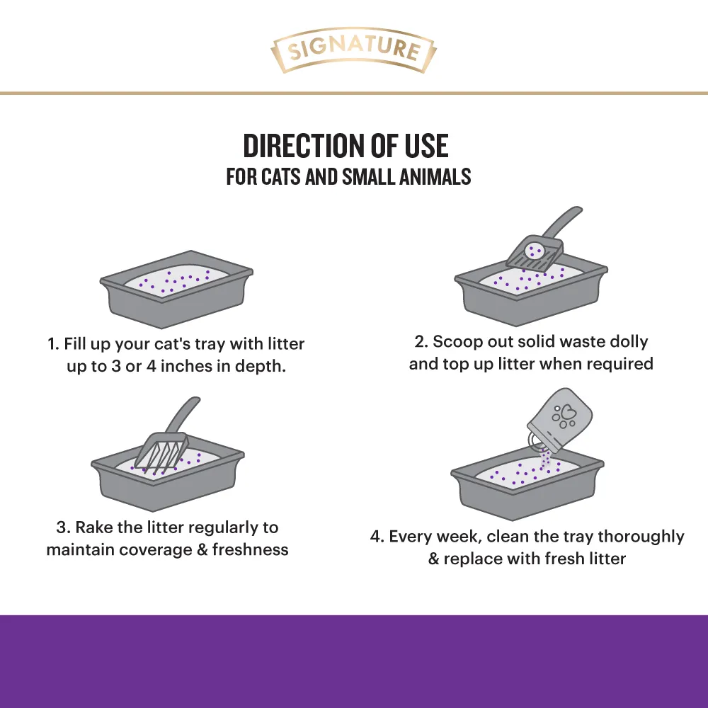 Signature Grain Zero Lavender Scented Cat Litter