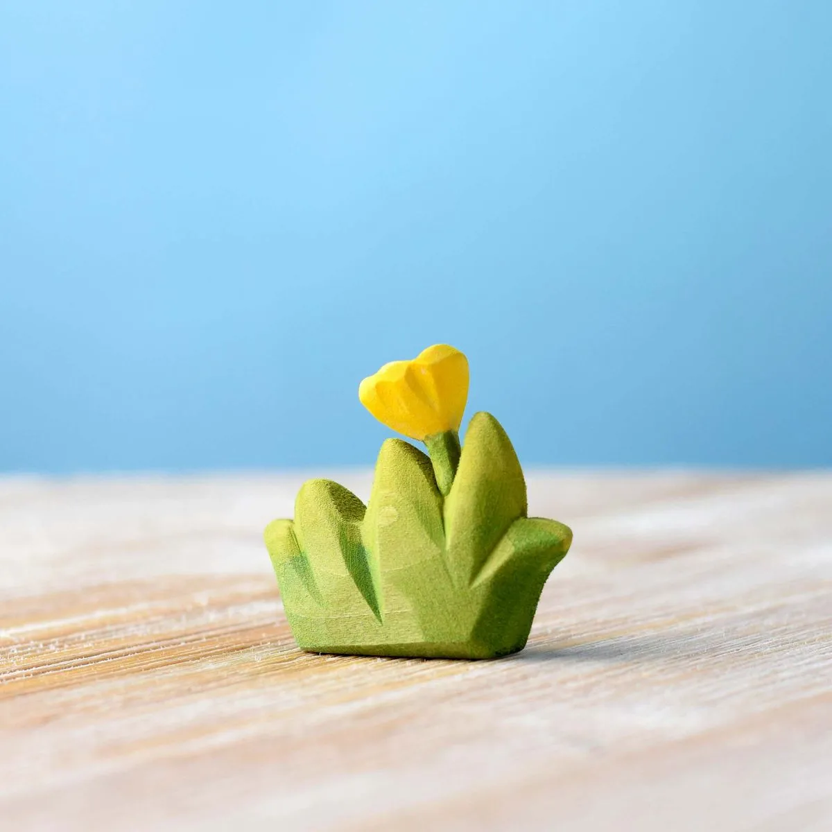 Small Wooden Wildflower - Yellow