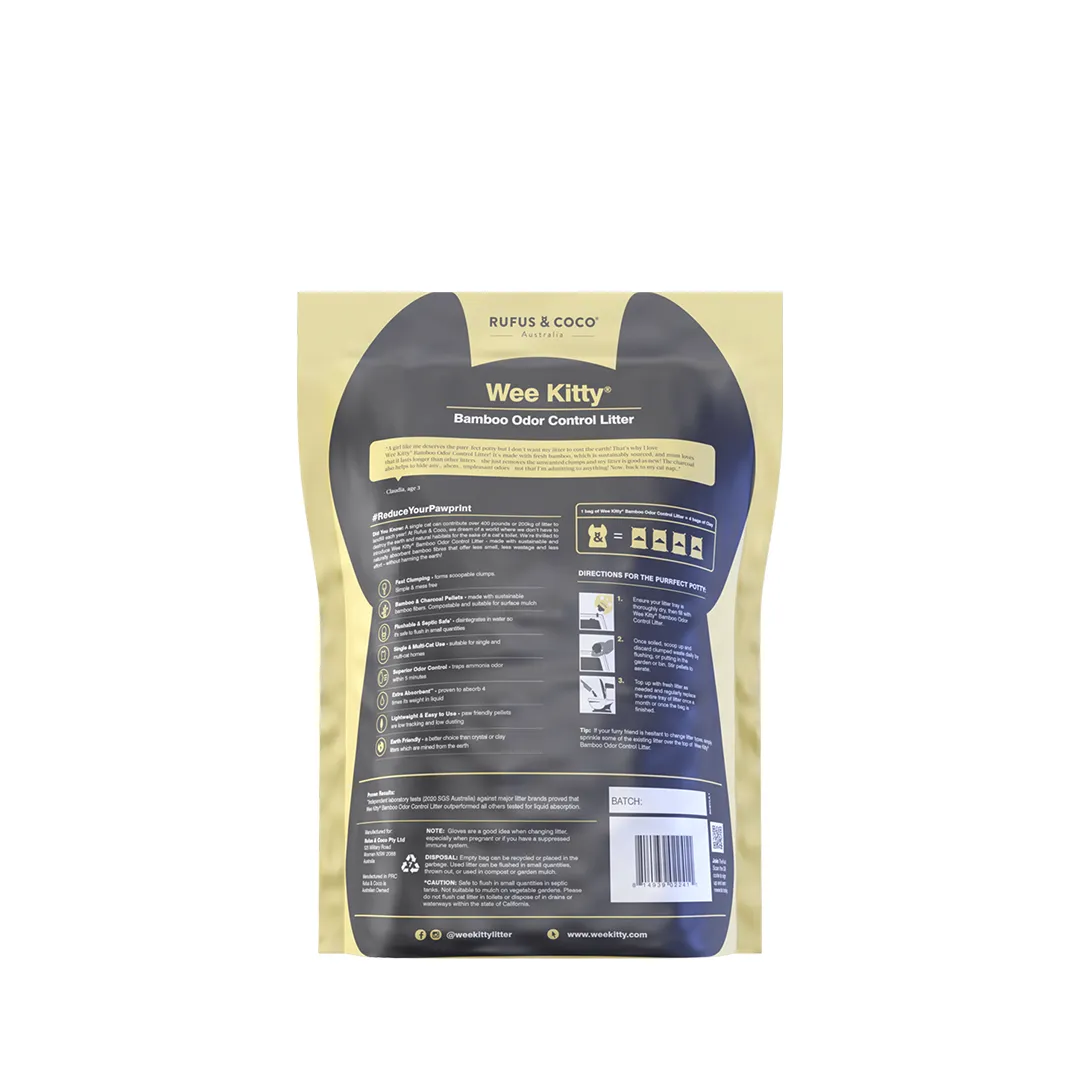Wee Kitty Bamboo Odor Control Litter 2kg