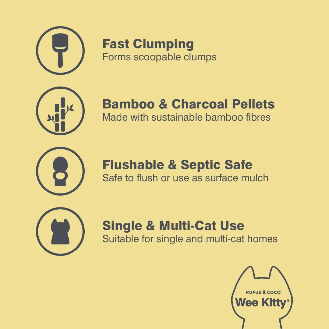 Wee Kitty Bamboo Odor Control Litter 2kg