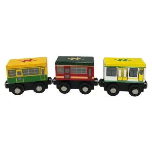 Wooden Magnetic Melbourne Tram Set